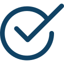 Icono de tick azul